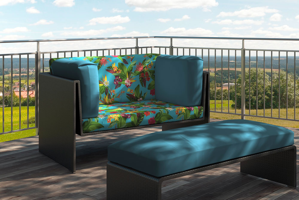 Tropisches Motiv auf toller und sehr hochwertiger Outdoor-Stoff-Meterware  Om5111 Dralon Digitaldruck Exotic Garden S4y Outdoor Bezugsstoffe Outdoor-Stoff Dralon® - Exotic Garden