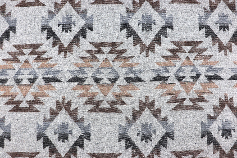 Ethno trifft auf wärmende Gemütlichkeit – der perfekte Stoff mit Charme und Style! Sp168027 Poncho Stoff S4 Jacquardstoffe Poncho-Stoff - Azteca