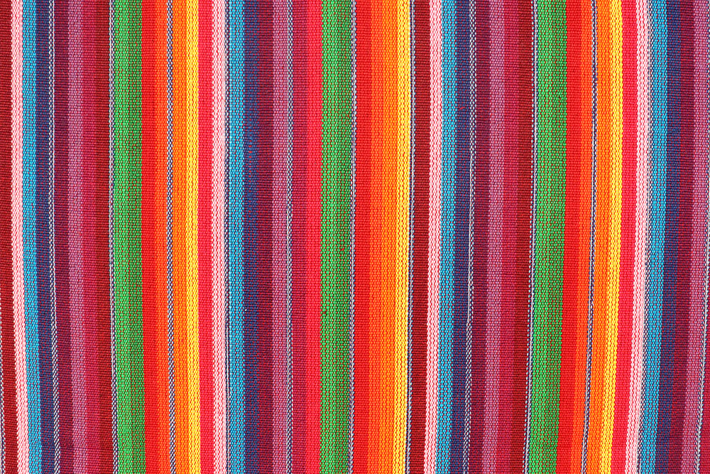 Fester, durchgewebter Stoff mit bunten Streifen für Taschen, Kissen, Liegestühle und mehr Sp168033 Jacquard Streifen Bunt S4 Taschenstoffe Dekostoff - Webstreifen - Sancho Pancho
