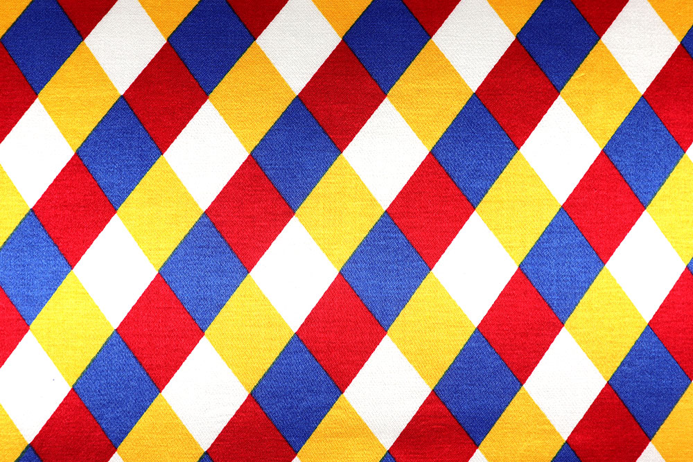 Knallbunter, herrlich geschmeidiger Stoff für Kostüme, Deko und mehr Sp174012 Baumwoll Viskose Satin Rauten S4 Juni Baumwoll-Viskose-Satin - Bunte Rauten