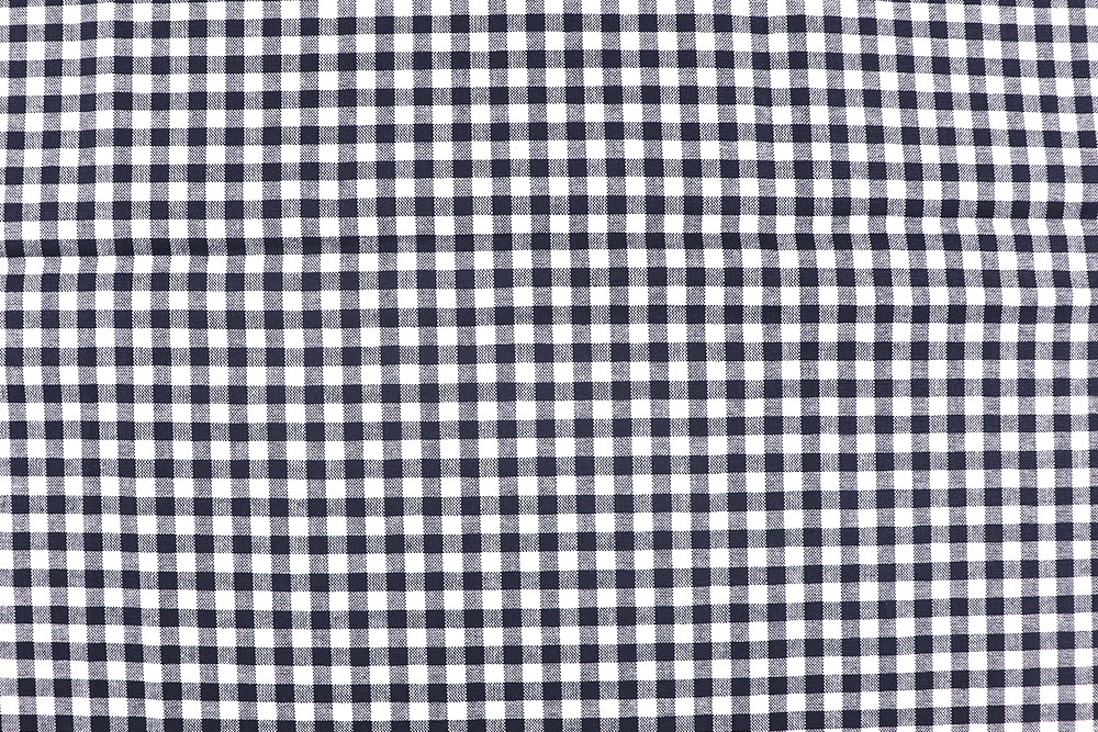 Absoluter Landhaus-Klassiker: Reine Baumwolle mit 160 g/qm und 5 mm kleinen Karos Sp174016 Vichy Karo Nachtblau S4 Vichy Karo Vichy Karo - Nachtblau/Weiß