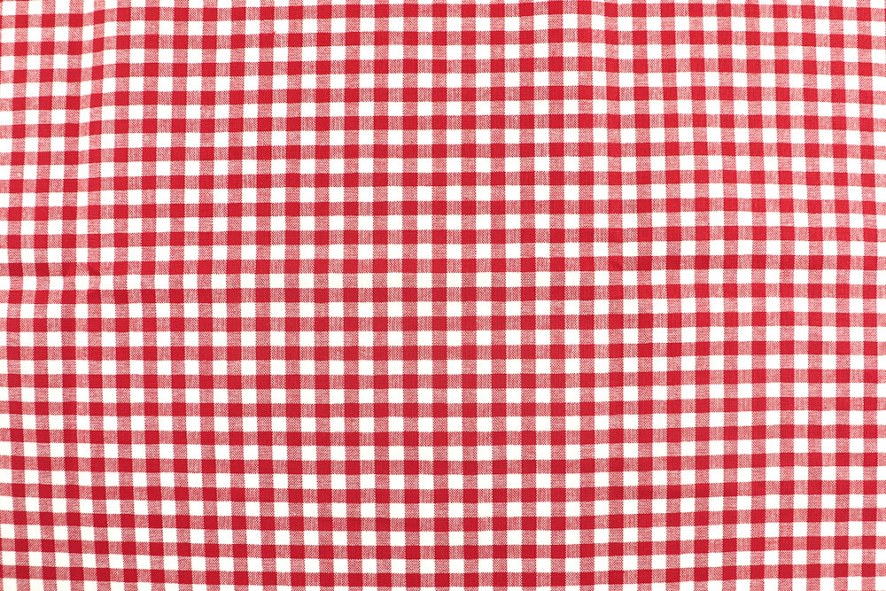 Absoluter Landhaus-Klassiker: Reine Baumwolle mit 160 g/qm und 5 mm kleinen Karos Sp174017 Vichy Karo Rot S4 Vichy Karo Vichy Karo - Rot/Weiß