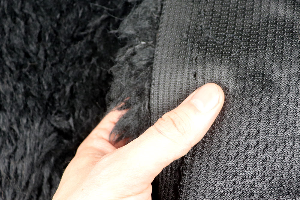 Herrlich flauschiges, schweres Kunstfell für Kostüme, Accessoires und vieles mehr Sp176005 Zottelfell Schwarz Zottel Fell Zottelfell - Schwarz