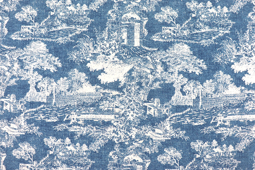 Nostalgie pur! Dieser Dekostoff punktet mit seinem klassischen Toile-Design und einem Top-Preis! Sp178002 Dekostoff Toile De Jouy Blau S4 Dekostoffe Toile de jouy Dekostoff - Toile de Jouy Seneca - 280 cm - Blau