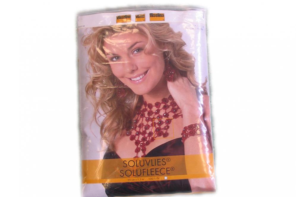 Wasserlösliches Stickvlies, geeignet für fast alle Stoffe Vl1018 Soluvlies Hand Vlies Einbügel-/Nähvlies Soluvlies - 90 cm - Weiß