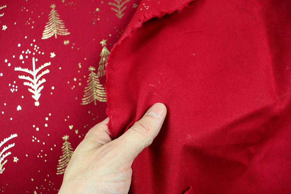 Funkelnder Foliendruck-Canvas aus reiner Baumwolle, ein nostalgischer Traum für die Weihnachtszeit! Wn5351 Weihnachtsstoff Glaenzende Weihnachtsbaeume Weihnachten sonstige Canvas Christmas - Funkelnde Tannenbäume