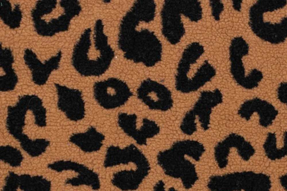 Stylisch, schick, zeitlos - animalisches Design trifft schweren, warmen Flauschstoff! Bk7689 Sherpa Leo Hellbraun S4 Sherpa Fleece Sherpa Fleece - Premium Leo - Hellbraun