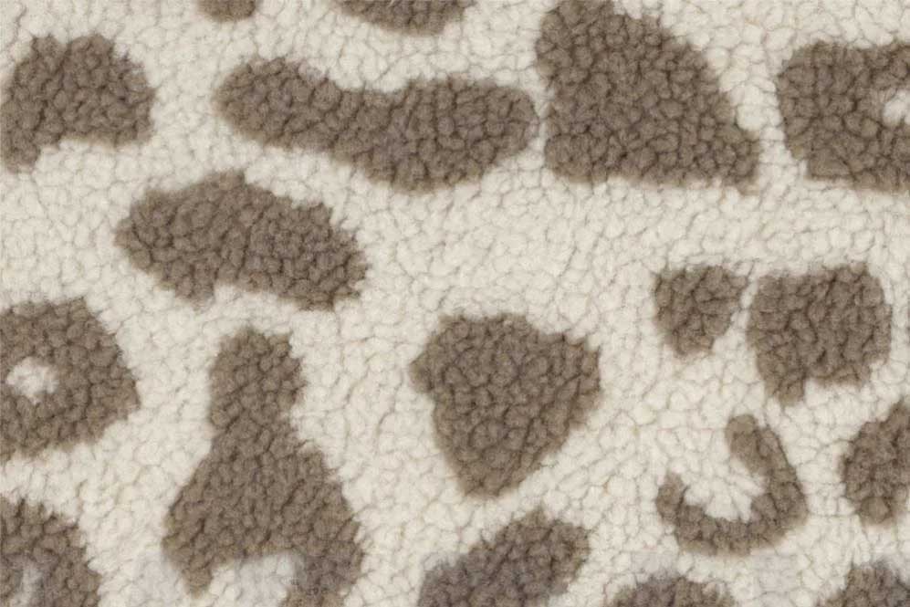 Stylisch, schick, zeitlos - animalisches Design trifft schweren, warmen Flauschstoff! Bk7762 Teddy Leo S4 Sherpa Fleece Sherpa Fleece - Premium Leo