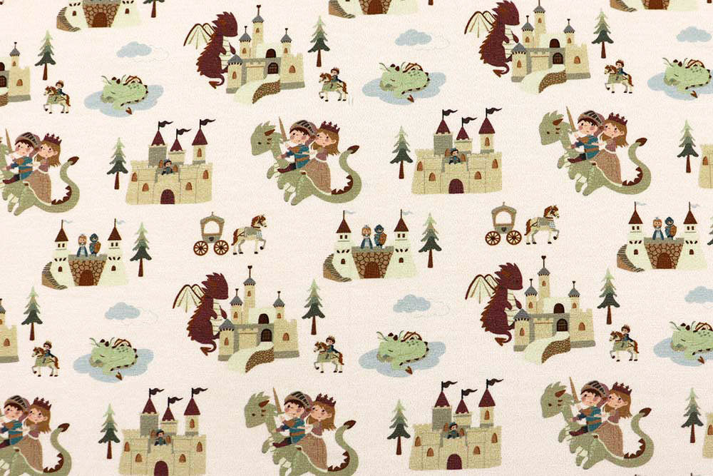Ritter, Drache, Prinzessin & Co werden bei Ihren kleinen Märchenfans für staunende Gesichter sorgen! Bk7861 Jersey Maerchen S4 Kinder Jersey Digital - Kleines Märchenland