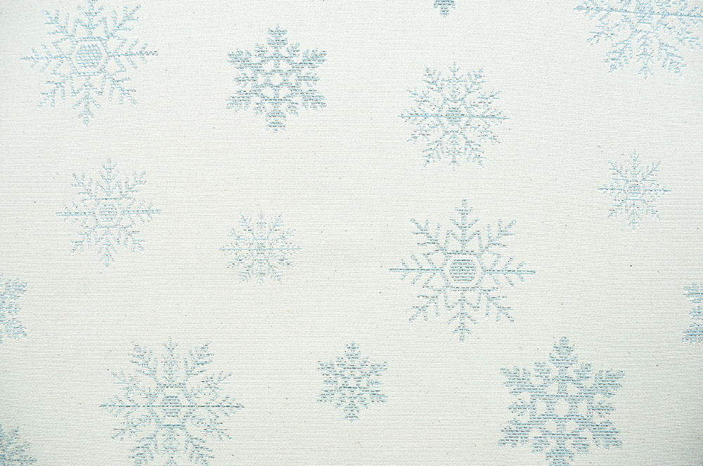 Herrlich funkelnder Deko-Jacquard - wirkt wie frischer Schnee, geküsst vom Sonnenschein! Ds2336 Dekostoff Glitzer Schneekristalle Hellblau Weihnachten Sonstige Jacquard - Glitzerflöckchen - Hellblau