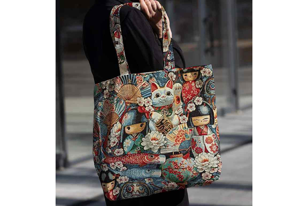 Ein Trip nach Asien war nie so farbenfroh! Dieser durchgewebte, hochwertige Gobelin ist perfekt für alle Fans von Fernost! Ds6363 Gobelin Asien S4 Dekostoffe sonstige Gobelin - Asia Souvenir