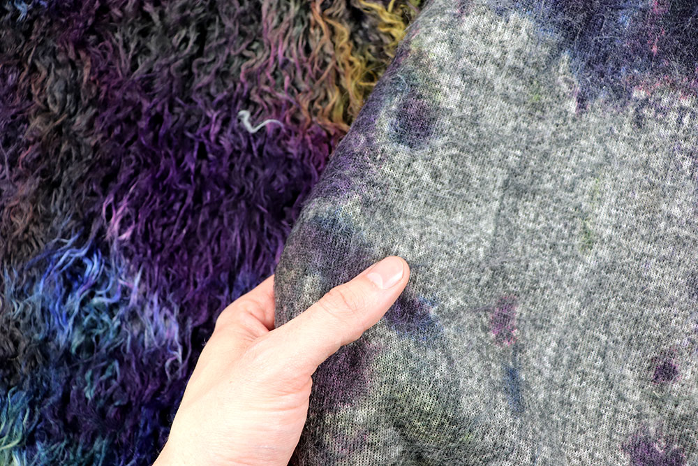 Zotteliges, wildes Langhaar-Fellimitat in kunterbunter Optik! Sp167002 Fell Pelzimitat Zottelfell - Crazy Colours