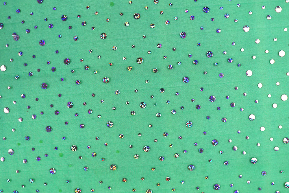 Feinster Organza mit Glitzer-Pailletten, toll für effektvolle Deko, Kleidung, Kostüme usw. Sp168046 Organza Pailletten Gruen 2 Mai Organza Hologramm - Pailletten - Grün
