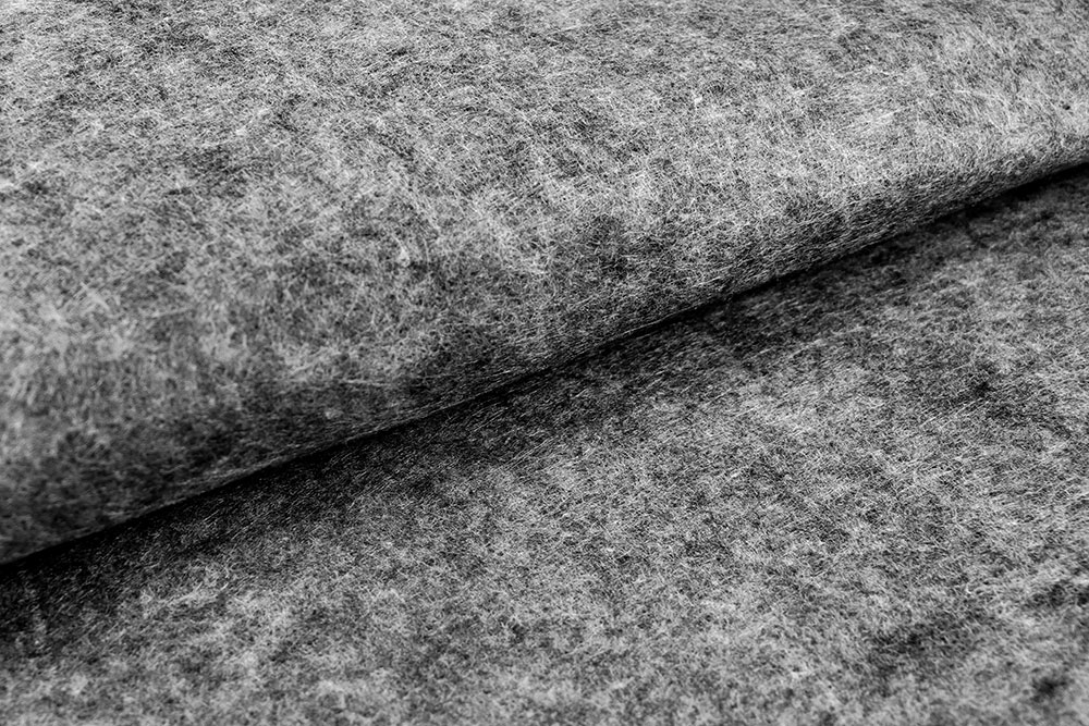Starker Recycling-Filz, ideal für isolierungs- und Dämmungsarbeiten Tg1004 Waermefilz 5mm Grau 1 Filz Meterware Wärmefilz - 6 mm stark
