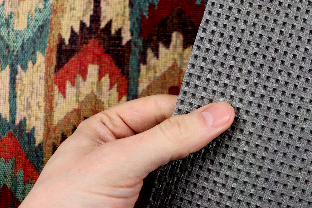 Kombination aus Jacquard und Anti-Rutsch mit Easy-Clean-Ausrüstung gegen Flecken und Milben! Tg1266 Teppichlaeufer Meterware Ethno 2(1) Anti-Rutsch-Stoffe Teppichläufer-Meterware - Jacquard - Ethno