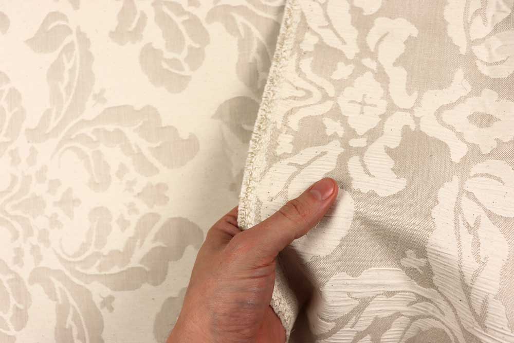 Schön gemusterter Jacquard, ideal für Dekorationen und vieles mehr. Ds5297 Jacquard Stoff Ornament S4 Dekostoffe Barock Jacquard Stoff - Louis Philippe - Hellbeige