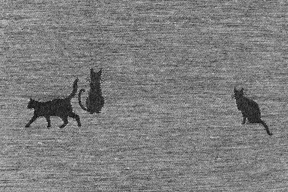 Katztastischer Jacquard mit Stil: Ideal für Gardinen, Kissen und vieles mehr - MIAAAAAAAAAAAAAAAAAAUUUU! Ds6394 Dekostoff Jacquard Katzen 3 Dekostoffe NEU  Dekostoff Jacquard - Black Cats