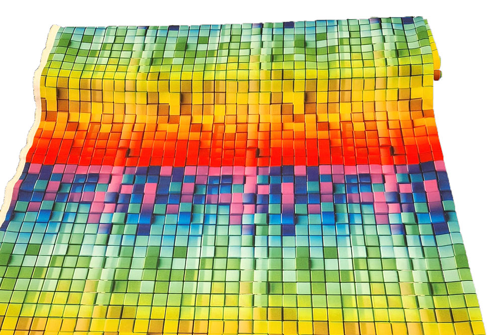 Cooler 3D-Effekt auf pflegeleichtem Material zum kleinen Preis! Fn3176 Universalstoff 3d Kostümstoffe Universalstoff - 3D-Würfel