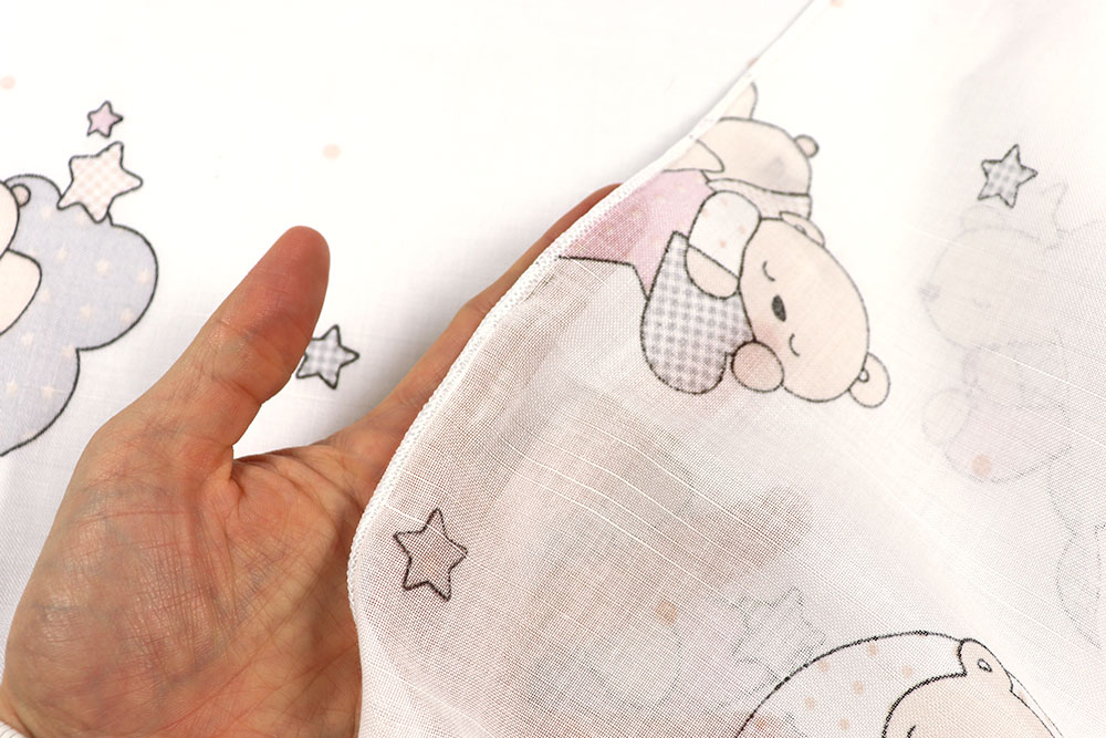 Bärenstarker Gardinenstoff - transparent, überbreit, zum Knuddeln! Gs5140 Gardinenstoff Baerchen S4 Kinderstoffe Gardinenstoff Bleiband - Bärchen - 280 cm
