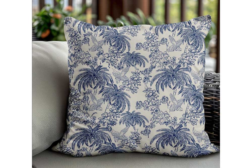 Stylischer Outdoorstoff mit lichtechter, fleckabweisender, wasserabweisender Ausrüstung Om5179 Outdoorstoff Sommer Toile S4 Dekostoffe NEU  Outdoor-Stoff Premium - Summer Toile