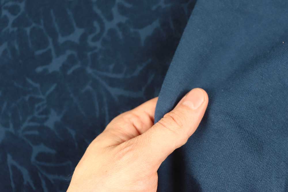 165 cm breiter Frotteejersey mit tropischem Design Sp174050 Frottee Stretch Monstera S4 Frottee Frottee-Stretch - Jungle