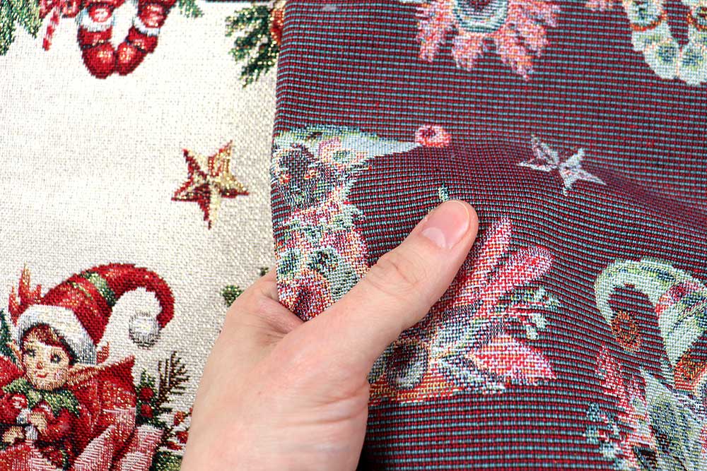 Winterglanz zum Nähen: Gobelin mit Wichteln & Lurex – für festliche Deko mit Charme und goldigem Funkeln! Wn5349 Gobelin Elfen S4 Weihnachten Wichtel Gobelin Glitzer - Santas Gnomes