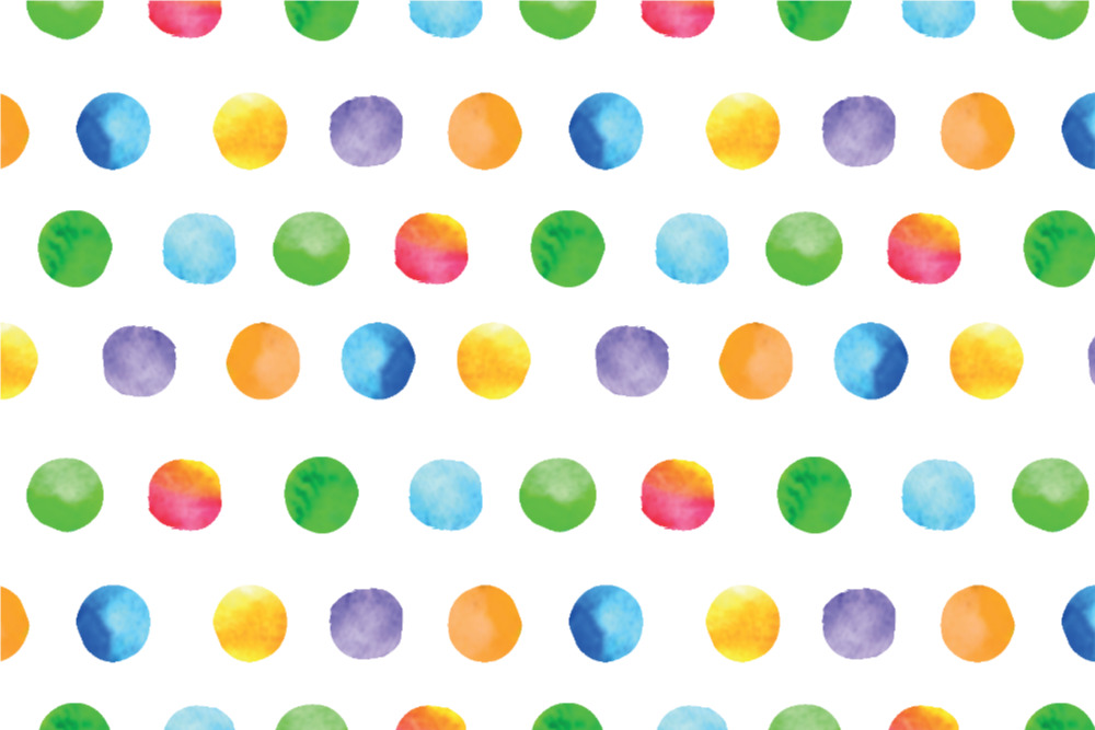 Bunt bedruckter, permanent schwer entflammbarer Dekostoff aus Trevira CS  102 102283 Trevira Cs Stoff Aquarellpunkte Permanent schwer entflammbar Trevira CS - Aquarell-Punkte