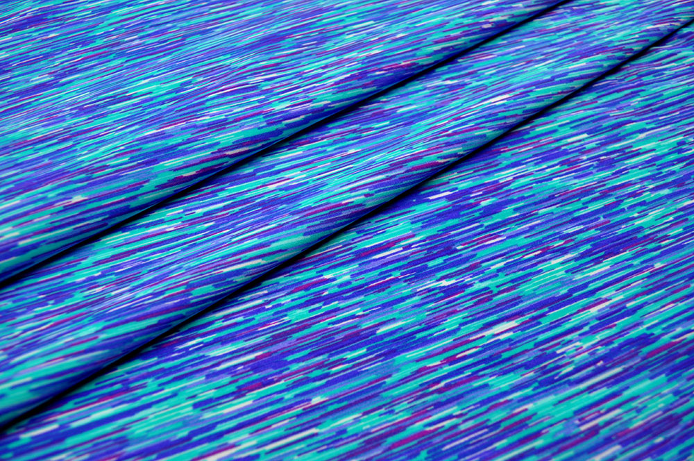 Frisches, knalliges Design auf super stretchiger Meterware Bk7191 Badeanzugsstoffe Diveintoblue S4y Badeanzugstoff - Dive Into Blue