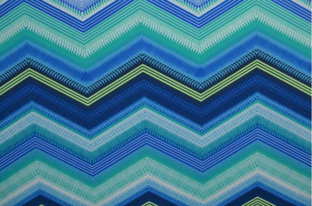 Elastischer Stoff mit UV-Schutz und tollem Design in maritimer Farbkombination Bk7681 Badeanzugstoff Oceanzigzag S4y Badeanzugstoffe / Lycra Badeanzugstoff - Ocean Zig Zag