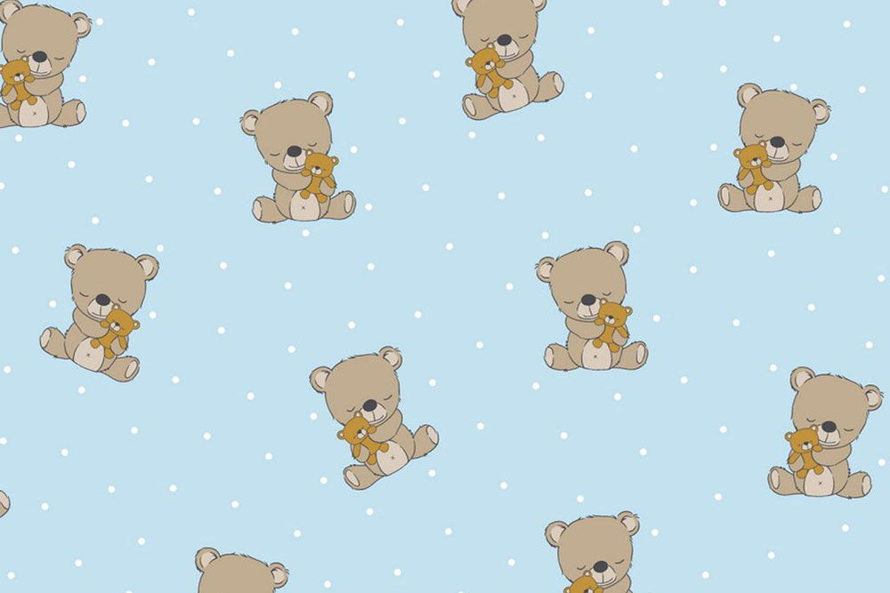 Super süßer Stoff, ideal für Kids und Teddyfans jeden Alters Co6695 Baumwollstofff Baerchen S4 BIO Stoffe Baumwollstoff - Teddys - Bio
