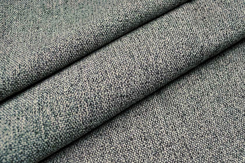 Permanent schwer entflammbare, edle Qualität eines Jacquards in melierter Optik - ein Traum für Ihre 4 Wände! Ds6050975(1) Dekostoffe Uni Melange-Jacquard - Trevira CS - Graciosa Grau