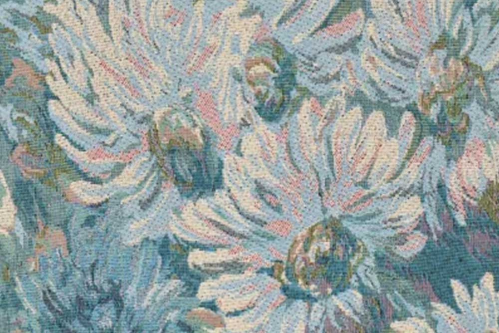 Aufwändig gewebter Gobelin mit träumerischem Blumen-Motiv Ds6302 Gobelin Basic Blumen S4(1) Dekostoffe Blumen Gobelin Basic - Mystische Blüten