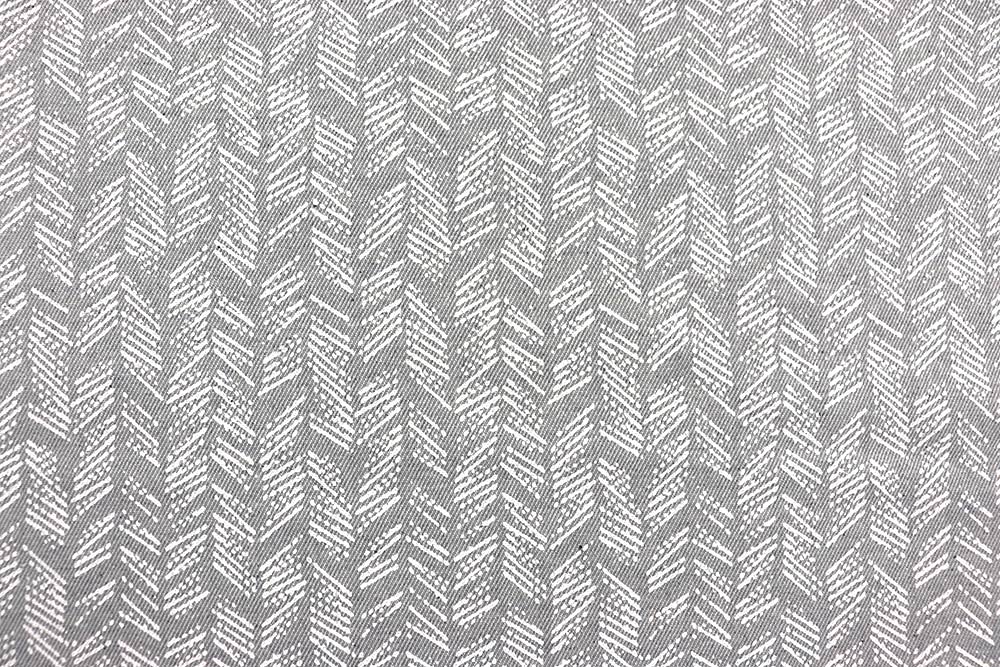 Recyclingstoff in Überbreite mit trendig-unregelmäßigem Streifen-Design Js5050 Jeansstoff Recycling S4 Recycling-Stoffe Dekostoff aus Jeansresten - Gris - 280 cm