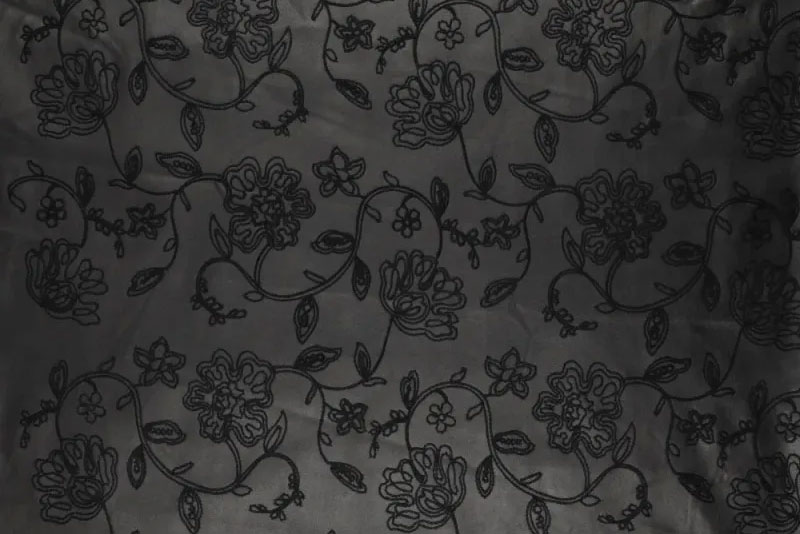 Elegantes Kunstleder mit floraler Stickerei – perfekt für Kleidung, Deko, Taschen & Möbelbezüge.
 Kl1190 Kunstleder Rosen     (1) Standard - Kunstleder Kunstleder - Rosen-Stickerei