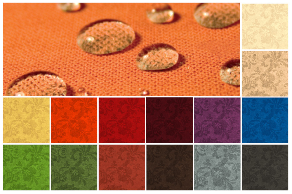 Wasserdichter, feiner Möbelsamt mit feinem Muster für höchste Ansprüche Ms5033 Moebelsamt S4y Gastronomie - Damast Möbelsamt Damask Rose B1 - Wetcare®