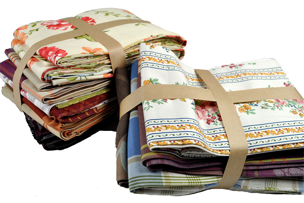 Eine Auswahl an verschiedenen hochwertigen Dekostoffen Restepaket Dekostoffe Bastelpakete Dekostoff-Restepaket 2,0 kg