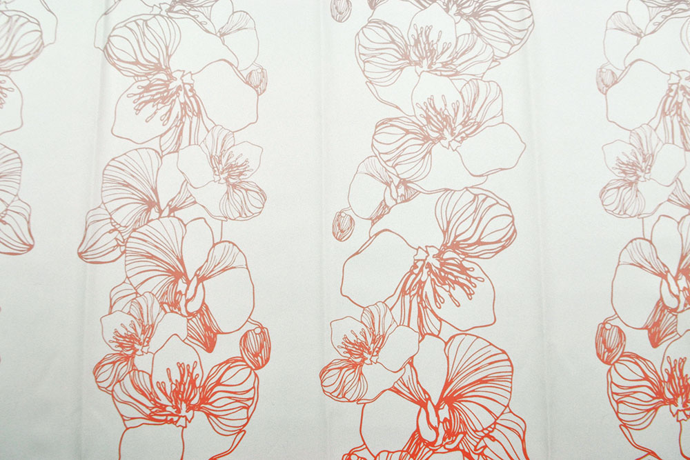 Stoff mit Stil aus der JOOP!-Kollektion - lassen Sie Ihr Zuhause in neuem Glanz erstrahlen! Sp152003 Gardinenstoff Blumen Verlauf S4 Logo Sonderposten Gardinen JOOP! - Gardinenstoff Flower Fade